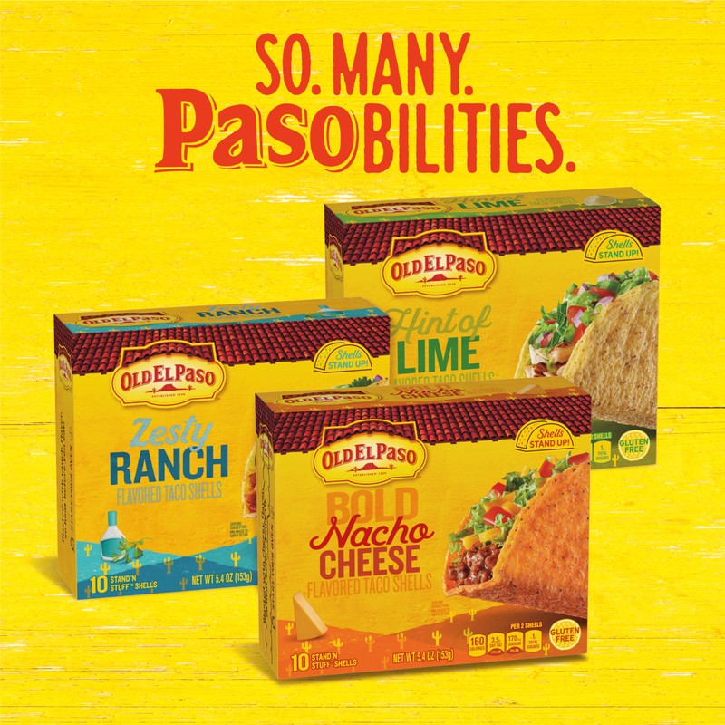 Old El Paso Stand 'N Stuff Bold Nacho Cheese Flavored