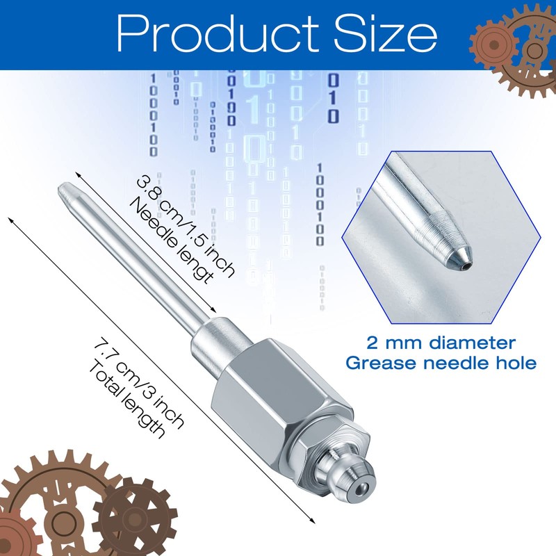 Grease Needle Nozzle, Needle Nose Grease Dispenser, Grease Gun Fittings