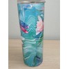Slide Lock Dragonfly Tumbler 20oz Stainless Steel Skinny Straw Insulated