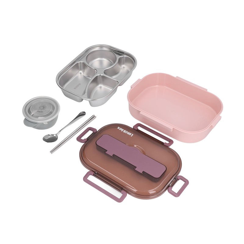 Stainless Steel Lunch Box Office Worker Student Children's Canteen Compartment