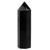 Black Obsidian Wand, Hexagonal Quartz Crystal Stone Column Wand Stone