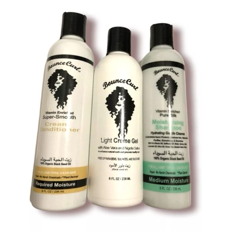 Curl Trio Rizos Bounce Light Gel, Acondicionador, Shampoo Y Envio