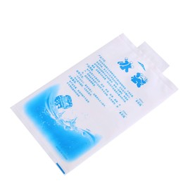 1 X10pcs Reusable Dry Ice Gel Packs PE Food-Grade Freezable Cooler Gel Bag for Injuries Treatment Food Storage Shipment Long-Lasting Cold Source After Adding Water and Refrigeration (400mL)