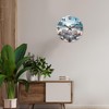 XNM 16 Inch Large Wall Clocks Battery Operated Coastal Shell