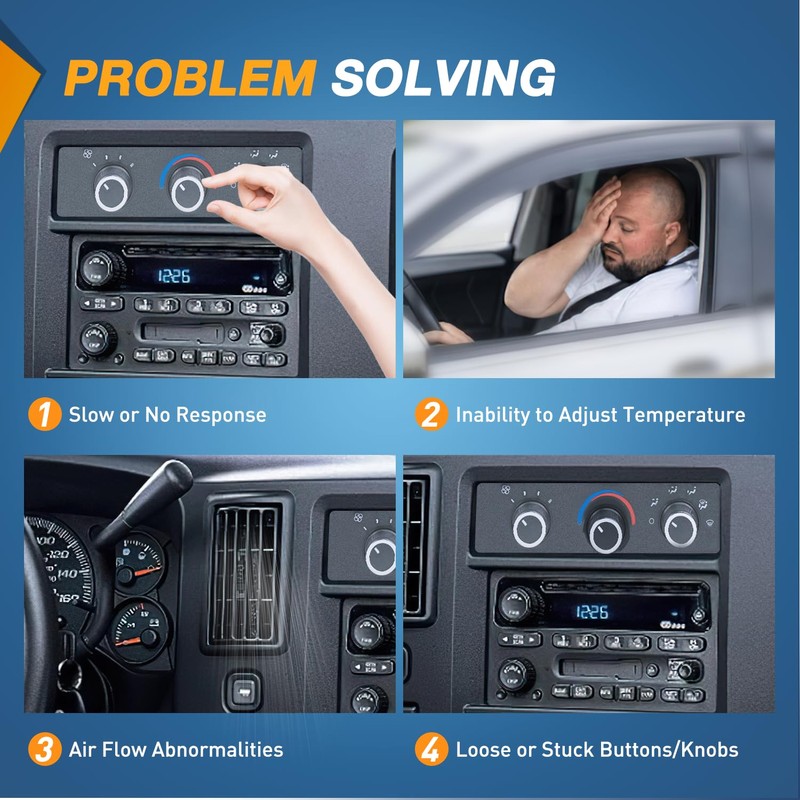 Nilight A/C Heater Climate Control Module Panel Compatible with 2001