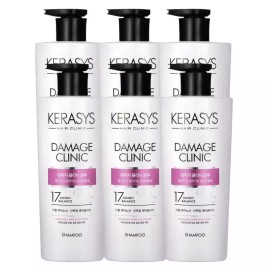 Kerashis 케라시스 데미지 클리닉 샴푸 600ml X 6개 Kerasis Damage Clinic Shampoo 600ml x 6