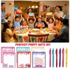 Ice Cream Drip Baseball Sticky Notes and Pens 24Set Baseball