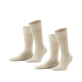 ESPRIT Men's Basic Uni Multipack M So Cotton Plain 2 Pairs Socks, Beige Cream 4011, 11.5-14