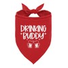 Drinking Buddy Dog Bandana, Funny Cute Dog Bandana, Pet Dog