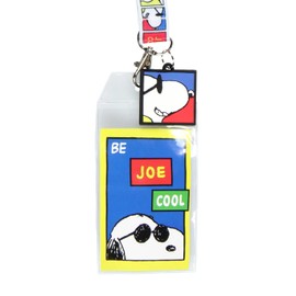 Correa de Peanuts Snoopy Be Joe Cool Comic Strip Breakaway ID Lanyard titular de insignia de personaje Snoopy 1.25 pulgadas de goma