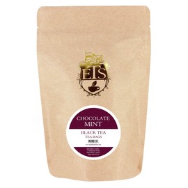 Chocolate Mint Flavored Black Tea Tea Bags 25 Count | Ceylon Black Tea Blend with Chocolate Mint Flavor | Hot or Iced Refreshing Herbal Infusion | Premium Tea Gift Pack