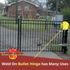 6" Bullet Hinge Steel Body & Pin, Brass Bushing &