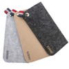EZESO 3 Pack Felt Eyeglass Sunglasses Storage Bag Portable Pouch