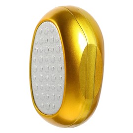 Minkissy 1pc Nano Glass Foot Exfoliating Scrub Tool for Dead Skin and Callus Removal Portable Pedicure Pumice Stone for Home Use Gold