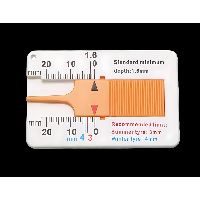 RHINORO (Pack of 2) Car Van Tyre Tire Depth Gauge