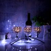 OwnMy 3 Arms Crystal Candle Holders Bowls Tealight Candelabra -