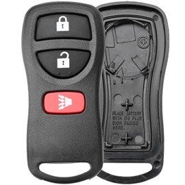 Sianxaido KBRASTU15 Key Fob Shell Case Compatible with Altima Armada Maxima Quest Sentra EX35 FX35 FX45 G35 I35 Q45 QX56 350Z