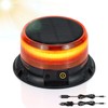 AnTom Solar LED Amber Strobe Light, Rechargeable 360° Flashing Warning