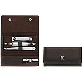 Zwilling J.A. Henckels Manicure Classic 4 Piece Snap Case Brown