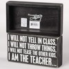 Primitives by Kathy Classic Box Sign, 8 x 4.5-Inches, I