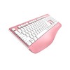 Impecca Pink Wireless Keyboard and Mouse Combo for Computer with