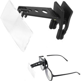 Wxinsheng Lente d'Ingrandimento,Clip per Lente d'Ingrandimento Regolabile,Lente d'Ingrandimento per Occhiali,Multi Lente d'Ingrandimento 1,5X 2,5X 3,5X,per Strumenti Ottici,Pieghevoli