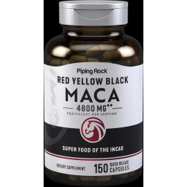 Piping Rock Maca Root Capsules | 4800mg | 150 Count | For Men | Non-GMO | by Piping Rock