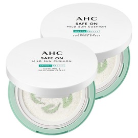 AHC Safe-On Mild Sun Cushion SPF50+ PA++++, 25g, 2 pieces / AHC 세이프온 마일드 선쿠션 SPF50+ PA++++, 25g, 2개