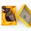 Waltz&F Purple elephant Hinged Trinket Box Bejeweled Hand-painted Ring Holder