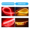 VAKRNY 60cm Par Tira Led Drl Flexible Direccional Secuencial Auto