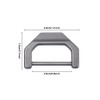 DONGKER Titanium Key Rings, D Shape Keychain, Car Key Holder,