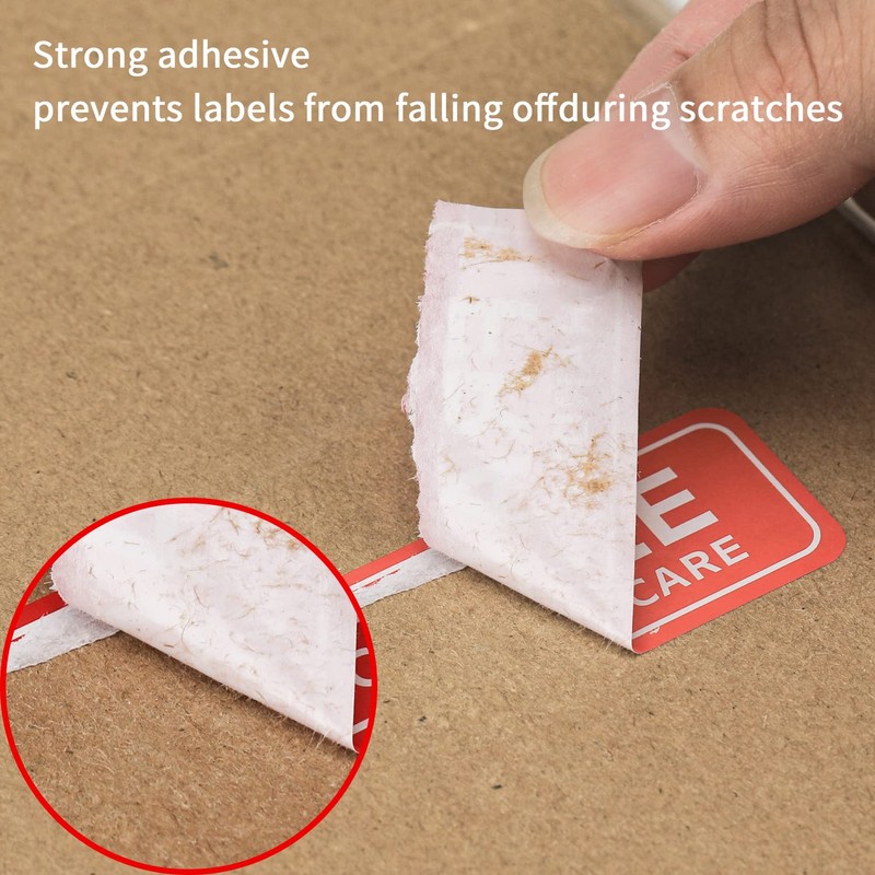 Batrical Fragile Stickers for Shipping and Moving 1 Rolls 1"x3"