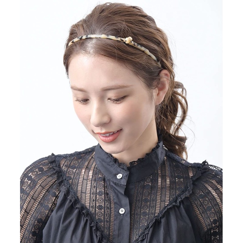 Vingaine HK-59 Tortoise Shell Style Ribbon Thin Headband