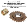 Bike Freewheel Adapter Set Professional 24T Single Speed Freewheel 24mm