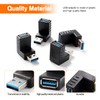 KUOQIY 4 pieces USB 3.0 angle adapter, 90° angle adapter,