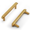 HESTIA HARDWARE 10 Pack Gold Cabinet Handles 3.75 Inch (96