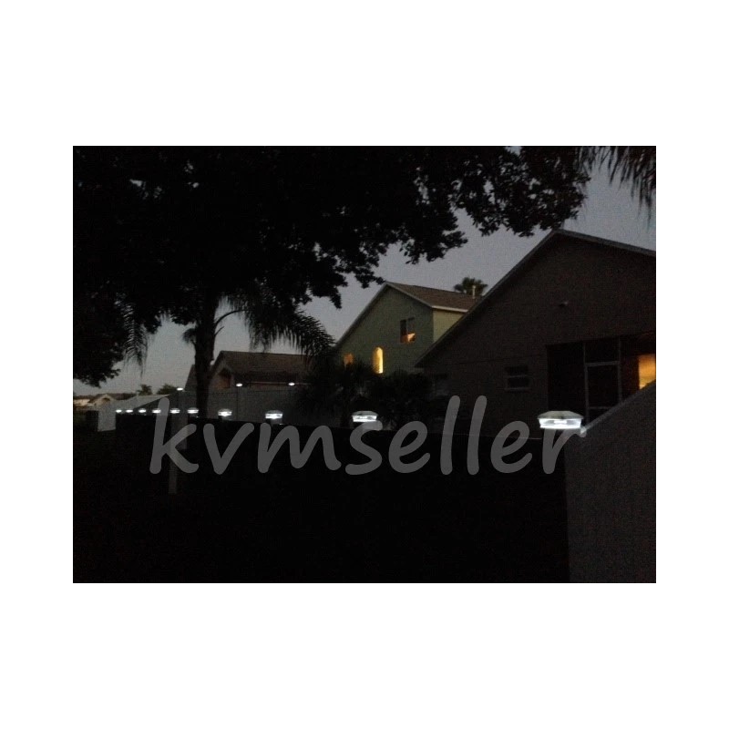 RELIGHTABLE 8-PACK 4x4 RELIGHTABLE Outdoor Garden Solar Copper Post Deck