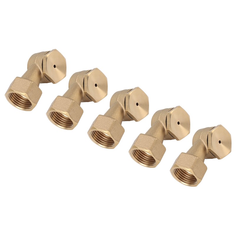 5PCS G1/2in Female Thread Brass Deck Jet Nozzles Durable Waterscape