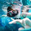 Dry Snorkel Set,Panoramic Wide View,Anti-Fog Scuba Diving Mask,Professional Snorkeling Gear