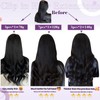 LaaVoo Clip-In Real Hair Extensions Blonde Balayage Real Hair Extensions