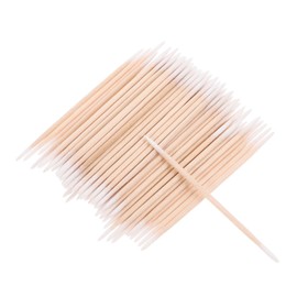 Hohopeti Double Tipped Swabs for Makeup 2pcs Cotton Tips Cleaning Precision Tips Gentle on Skin Wooden Stick for Beauty Kit