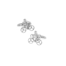 Charles William Luxury Silver Tour De France Cufflinks Cycling Sports Bike Cycle