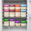 EONJOE 16oz Glass Jars for Overnight Oats Snacks Salad Yogurt