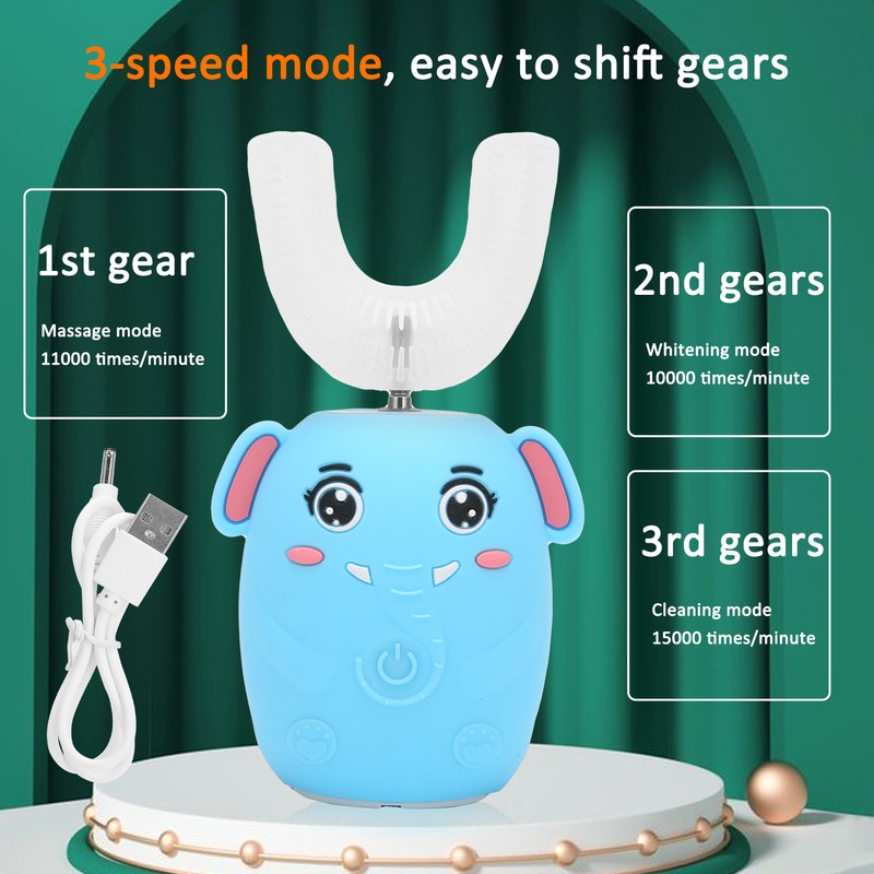 Automatic Toothbrush Cartoon Modeling Electric Toothbrush With UShaped Head for