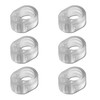 homeXpert Door Handle Buffer Transparent [Pack of 6] Door Stopper