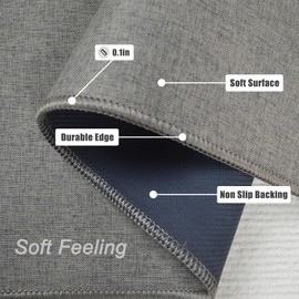 Yancorp 2.6'X4' Ultra Thin Door Mat Indoor for Inside Entry Way,Very Thin Doormat for Entryway Rug Fit Under Door Front Door Mat Inside Low Profile,Outdoor Bathroom Rugs Non Slip Washable