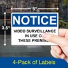 ComplianceSigns.com NOTICE Video Surveillance In Use On These Premises OSHA