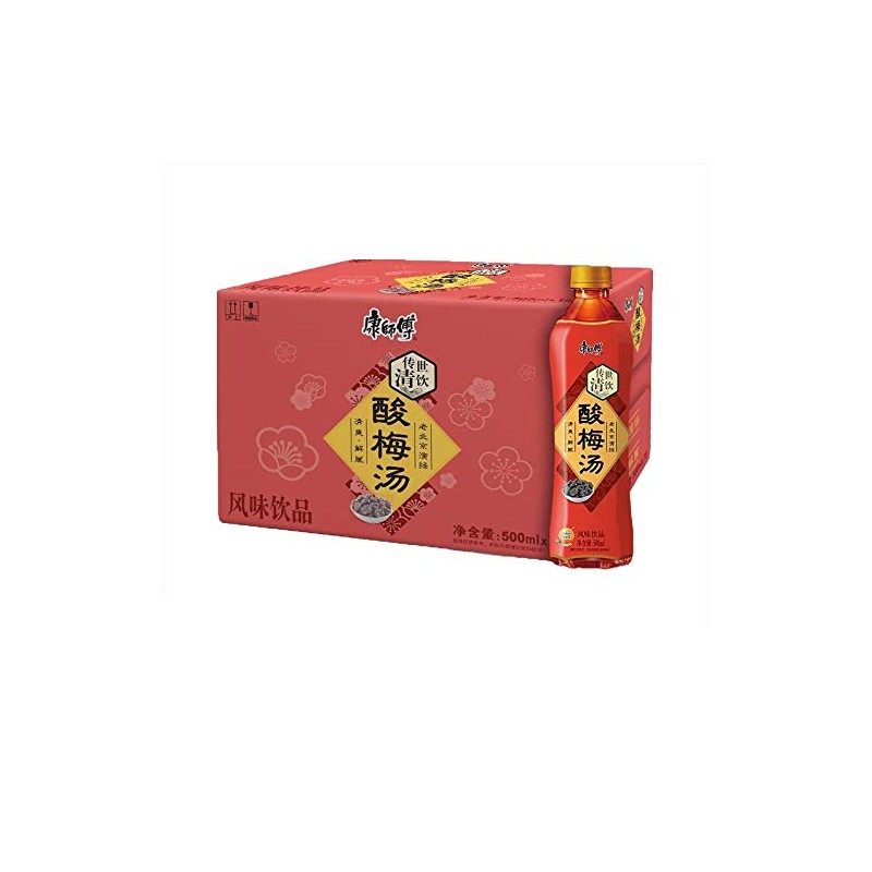 康师傅酸梅汤饮料整箱, Kang Shi Fu Plum Drink - 500mL | Case