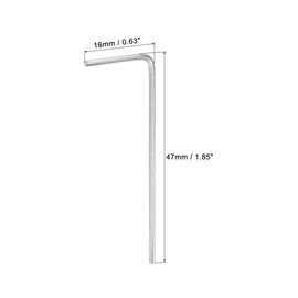 sourcing map 1.3mm Hex Key Wrench, L Shaped Long Arm CR-V Repairing Tool 6 Pcs