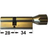 ABUS EC660 eck660 Knob Cylinder Length (A/B) Z28/k34mm (C =